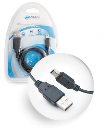 Кабель DEPPA USB - mini USB