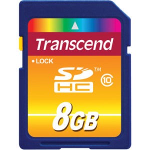 SD карта TRANSCEND 8 Gb class 10 SDHC