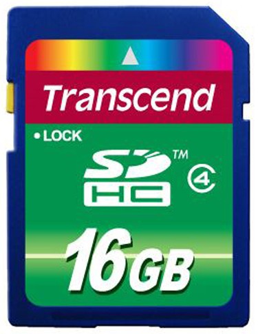 SD карта TRANSCEND 16 Gb class 4 SDHC