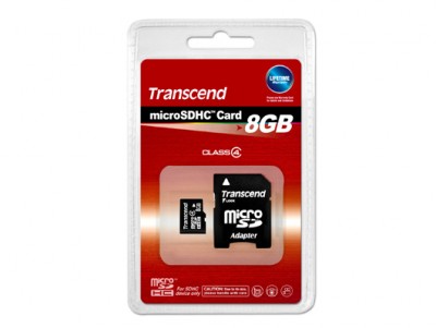 SD micro карта TRANSCEND 8 Gb HC class 4