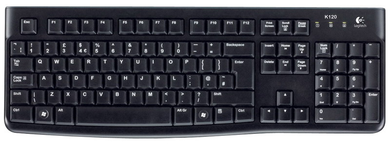 Клавиатура проводная LOGITECH Keyboard K120