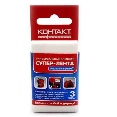 Лента  КОНТАКТ  клеящая универсальная 3м (белая)