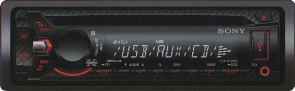 Автомагнитола SONY CDX-G1000U
