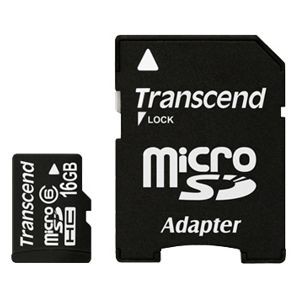 SD micro карта TRANSCEND 16 Gb HC class 6