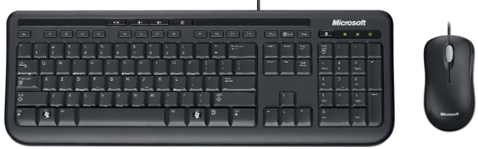 Клавиатура и мышь MICROSOFT Wired Desktop 600 USB