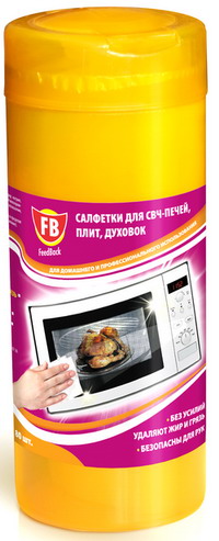 Салфетки влажные FEEDBACK для духовок и СВЧ