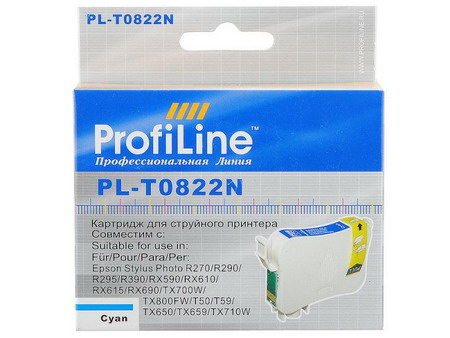 Картридж PROFILINE Epson T0822 Cyan