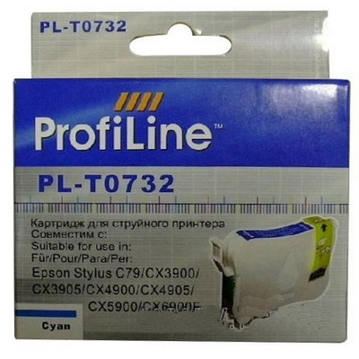 Картридж PROFILINE Epson T0732 Cyan
