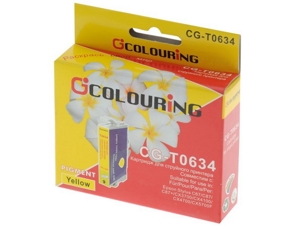 Картридж COLOURING Epson T0634 Yellow