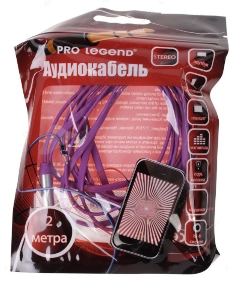 Кабель PRO LEGEND PL1026 Jack 3.5 2м
