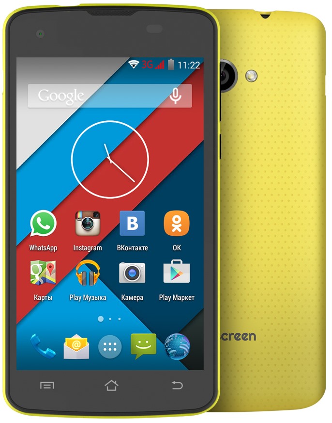Смартфон HIGHSCREEN Spark 2 yellow