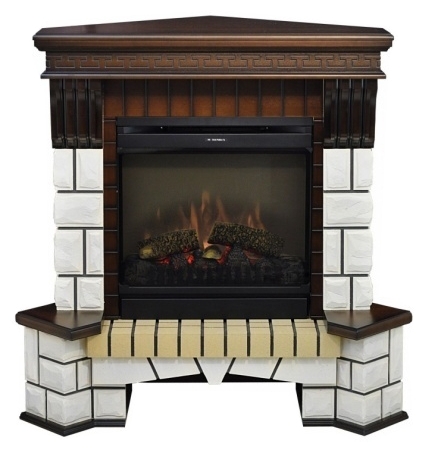 Электрокамин REAL FLAME Stone Corner NEW 26 + MoonBlaze IR
