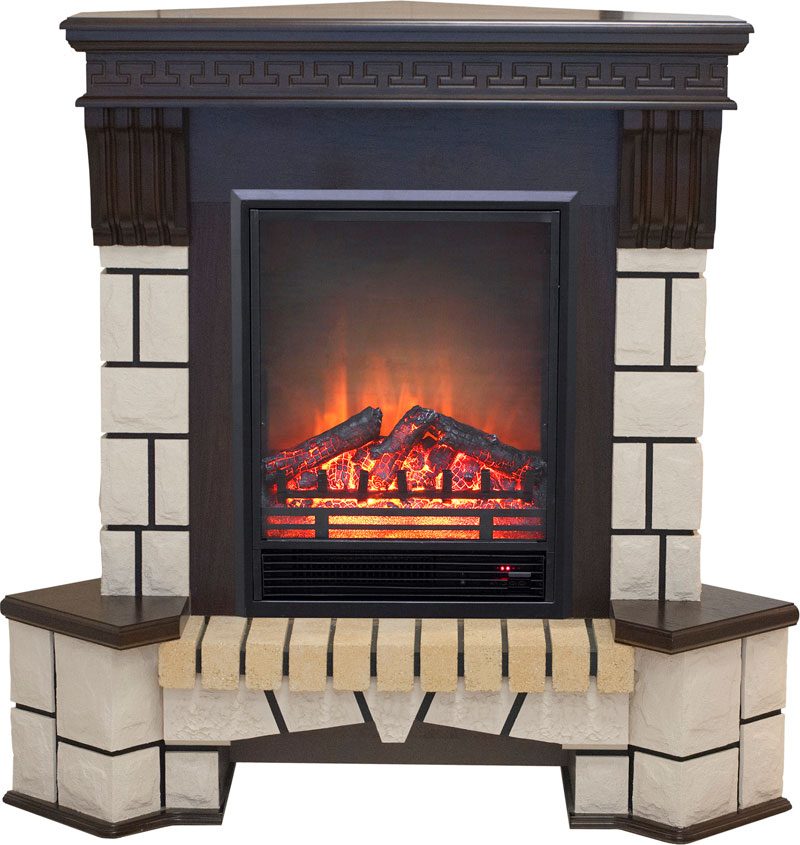 Электрокамин REAL FLAME Stone Corner NEW STD + Eugene