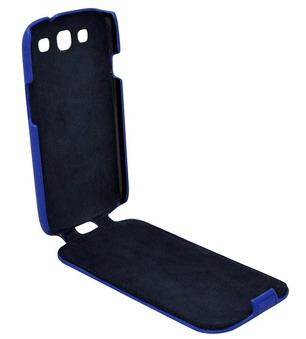 Чехол  CLEVER CASE  Leather Shell Samsung i9300 синий