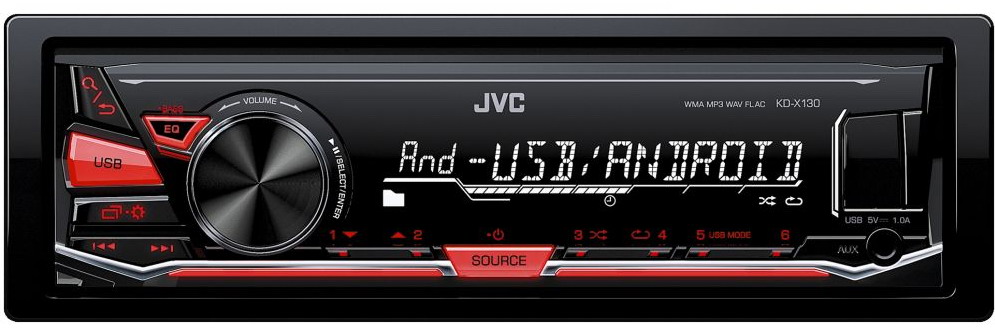 Автомагнитола USB JVC KD-X130