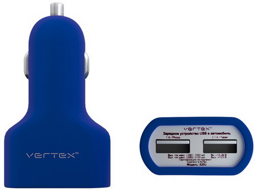 АЗУ VERTEX USB 2100+1000mA