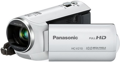 Видеокамера  PANASONIC  HC-V210 белый