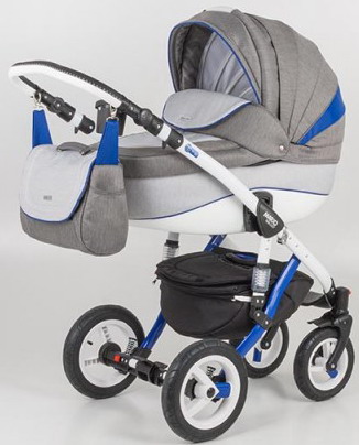 Коляска BEBE-MOBILE Mario Rainbow Indigo