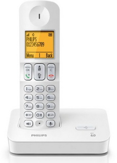 Радиотелефон  PHILIPS  D4001W white