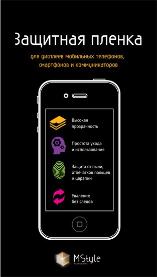 Пленка защитная  MStyle  Nokia Lumia 620