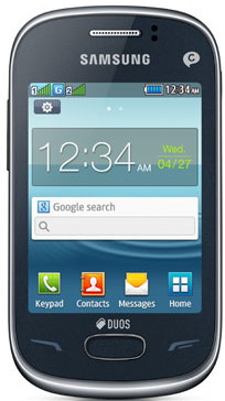 Мобильный телефон SAMSUNG GT-S3802 DUOS metallic blue