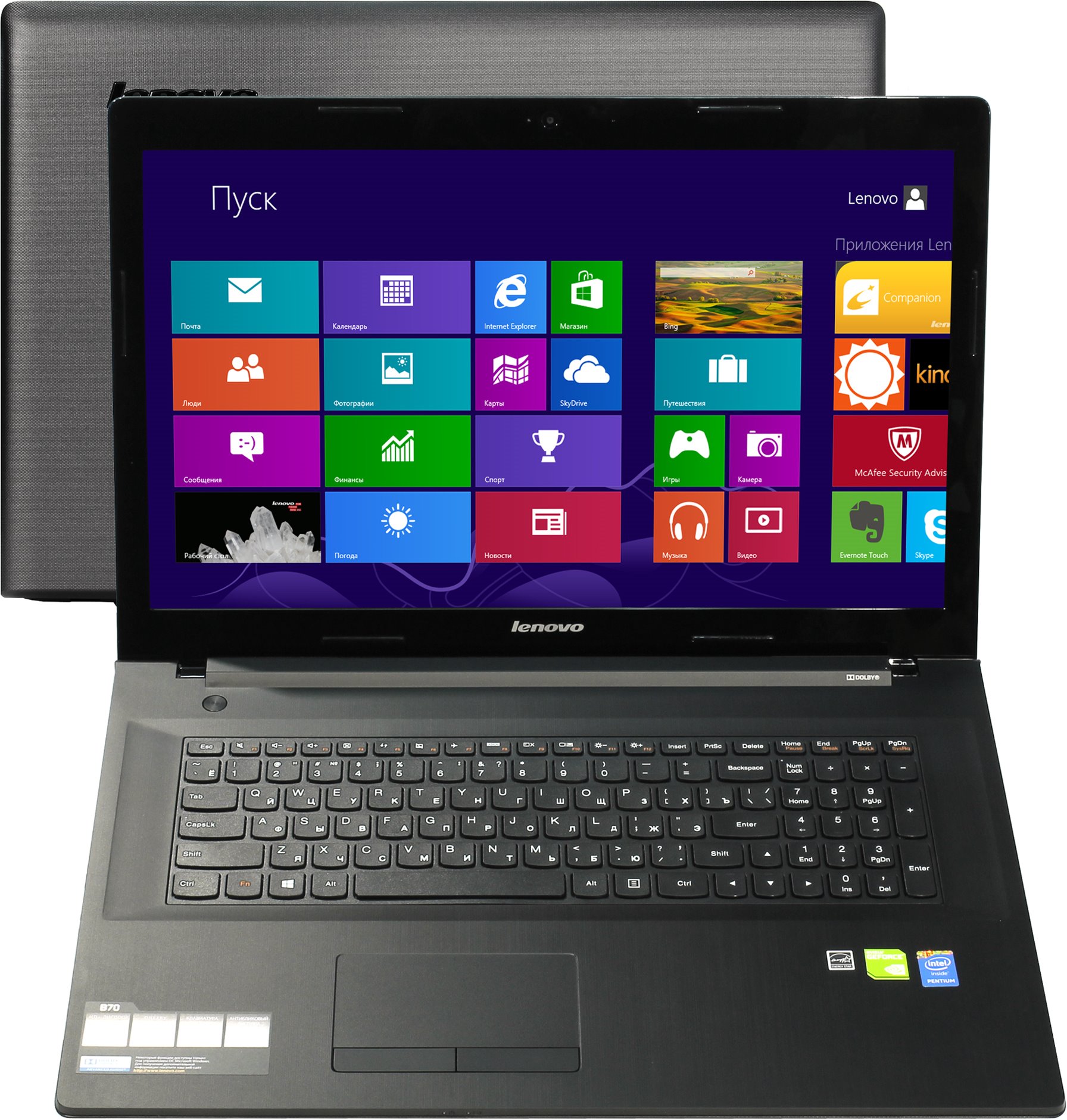 Ноутбук LENOVO B7080