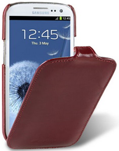 Чехол  CLEVER CASE  Leather Shell Samsung i9300 красный
