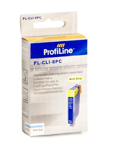 Чернила  PROFILINE  PL-CLI-8 для Canon Pixma Cyan