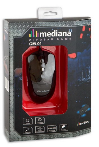 Мышь проводная MEDIANA GM-01