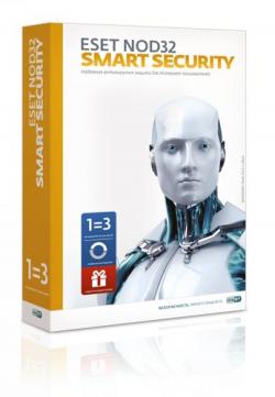 Антивирус  ESET NOD32 Smart Security 3ПК 1год
