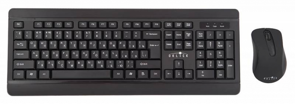 Клавиатура и мышь OKLICK 260 M