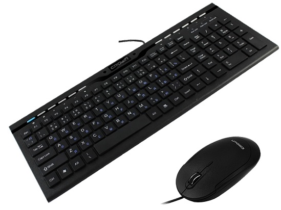 Клавиатура и мышь CROWN CMMK-855