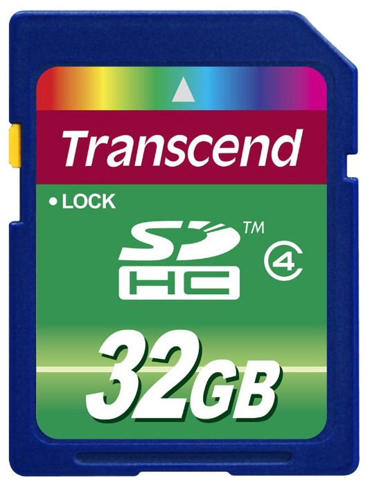 SD карта TRANSCEND 32 Gb class 4 SDHC