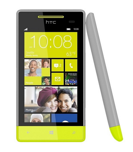 Смартфон  HTC  Windows Phone 8S grey/lime
