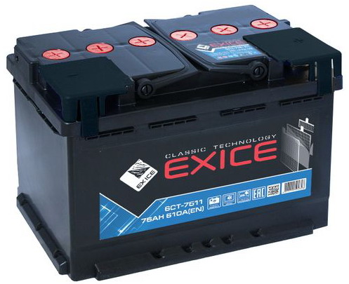Аккумулятор EXICE Classic 75 N п.п.