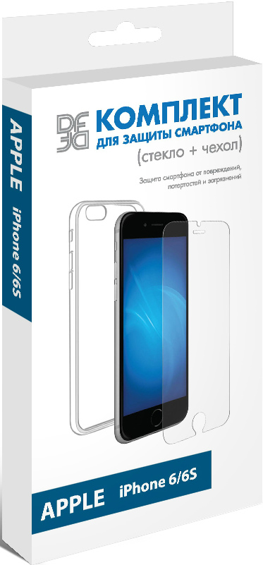 Стекло защитное DF iPhone 6/6S
