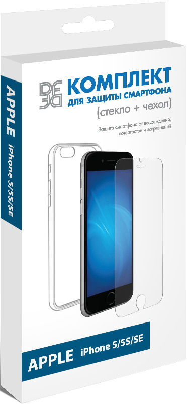 Стекло защитное DF iPhone 5/5S/SE