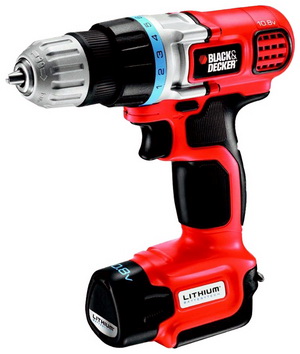Дрель аккумуляторная  BLACK&DECKER  EGBL108KB