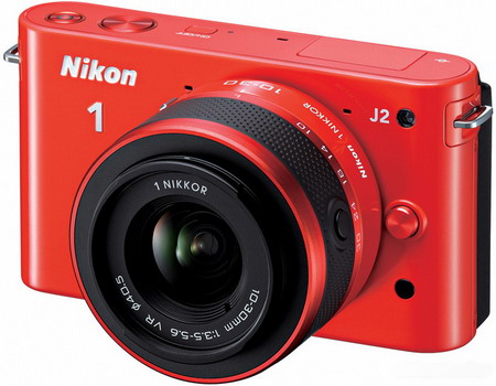 Фотоаппарат  NIKON  1 J2 Kit 11-27.5мм VR оранжевый