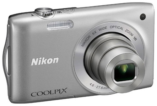 Фотоаппарат  NIKON  S3300 CoolPix серебро + чехол
