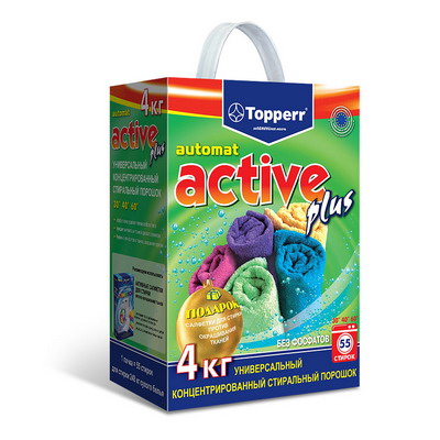 Стир.порошок  TOPPERR  Aktive Plus концентрат 4,0кг (3215)