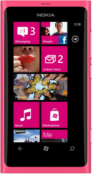 Смартфон  NOKIA  800 Lumia Matt magenta