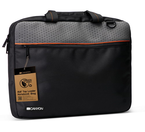 Сумка для ноутбука  CANYON  15.6" black/orange (CNF-NB05O)