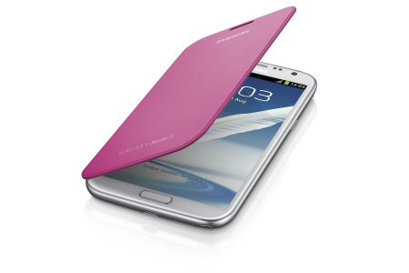 Чехол  SAMSUNG  N7100 розовый (EFC-1J9FPEGSTD)