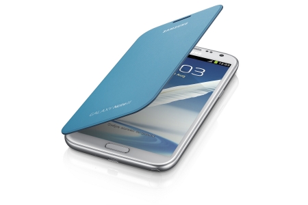 Чехол  SAMSUNG  N7100 голубой (EFC-1J9FВEGSTD)
