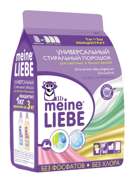 Стиральный порошок MEINE LIEBE 1,0 кг