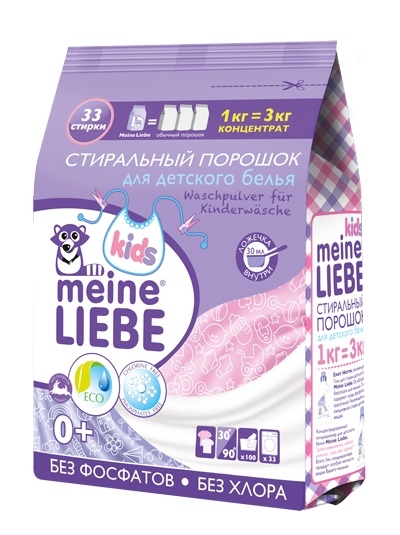 Стиральный порошок MEINE LIEBE 1,0 кг