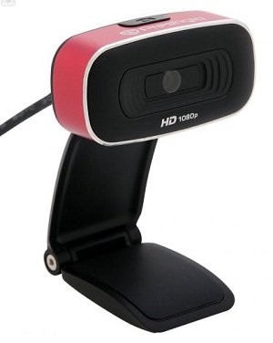 Веб камера  PRESTIGIO  PWC520FH black/red