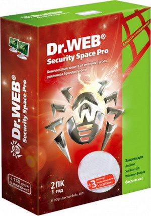 Антивирус  Dr.Web  Security Space PRO 2ПК
