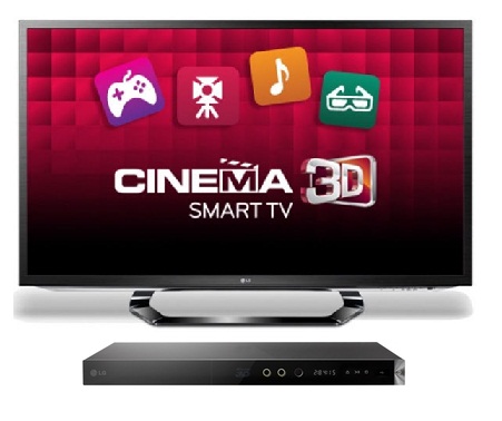 Телевизор LED  LG  32LM620T + Blu-Ray плеер  LG  BP420K
